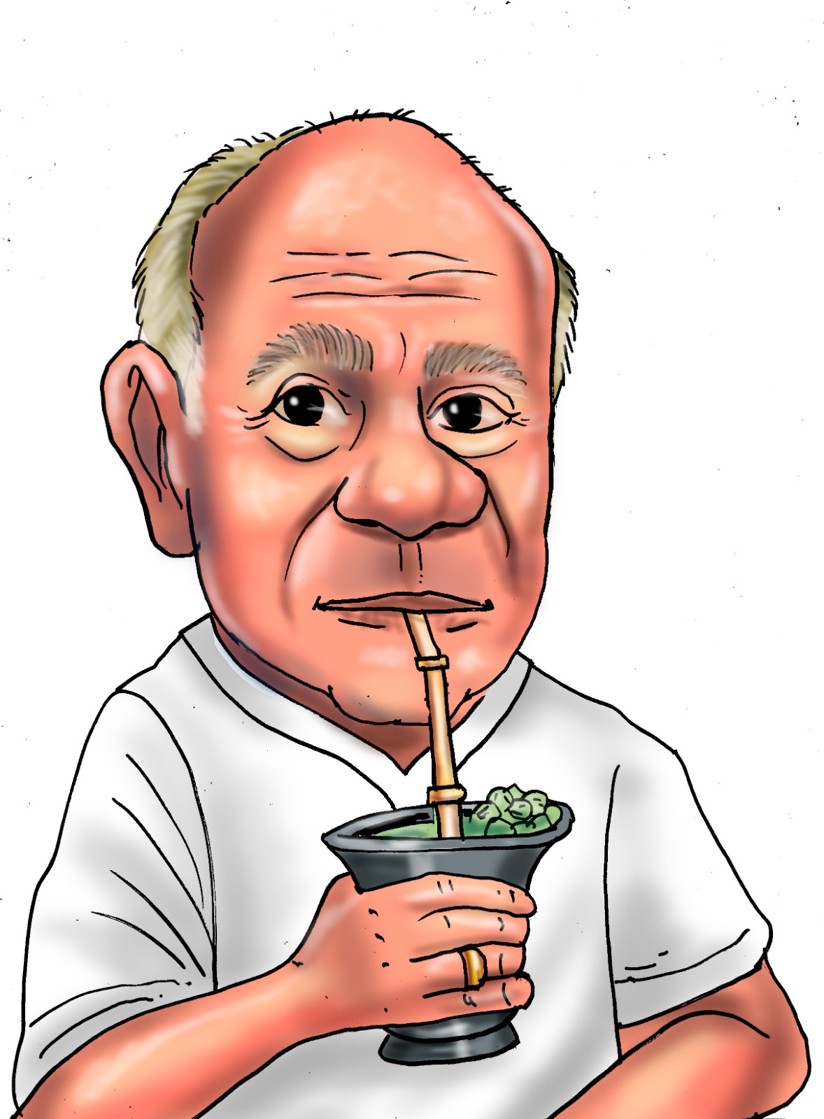 Caricatura do autor Luis Carlos Schneider